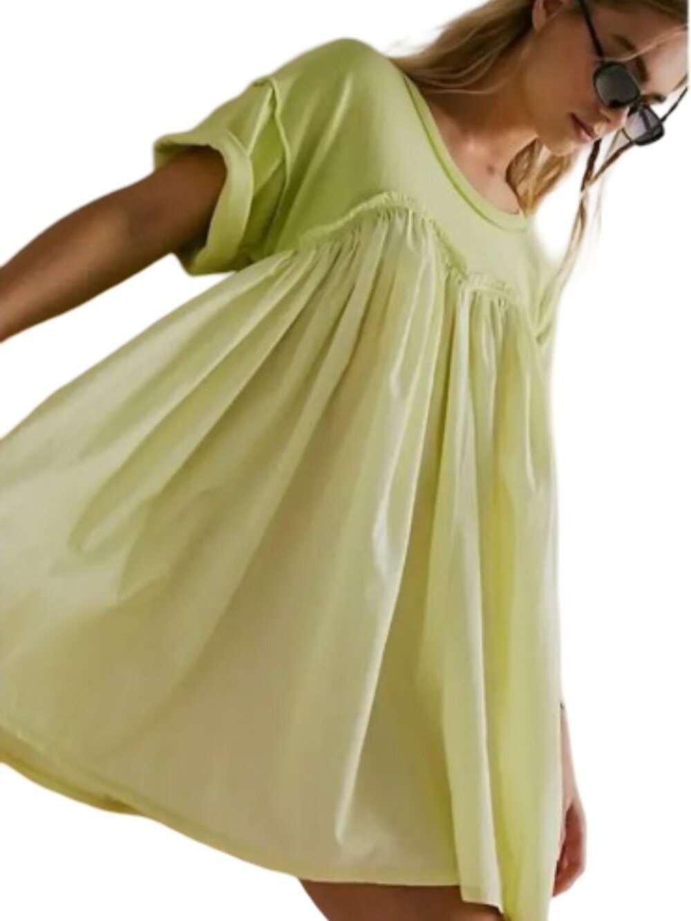 Free People Catalina Dress Mini Length Lighting Bolt Relaxed Fit Medium NWT NEW